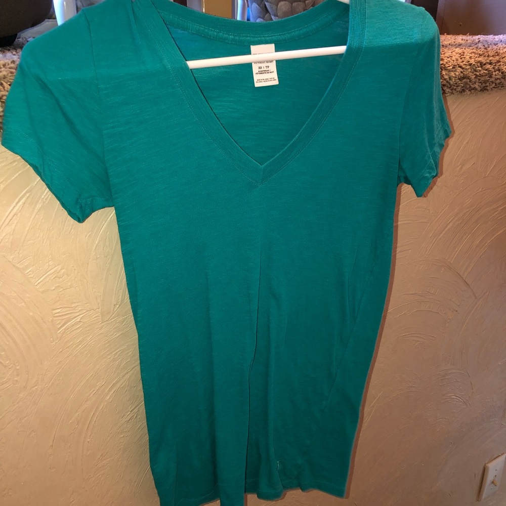Pink V neck.t shirt
